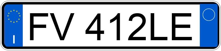 Numer rejestracyjny FV412LE posiada LANCIA Ypsilon 3a serie