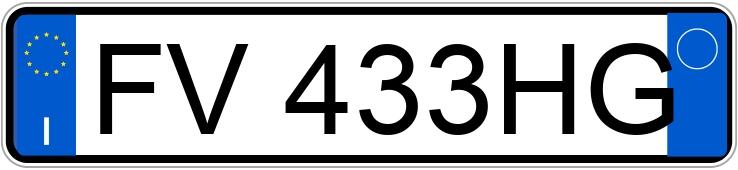 Numer rejestracyjny FV433HG posiada LANCIA Ypsilon 3a serie