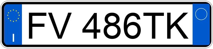 Numer rejestracyjny FV486TK posiada FIAT 500L
