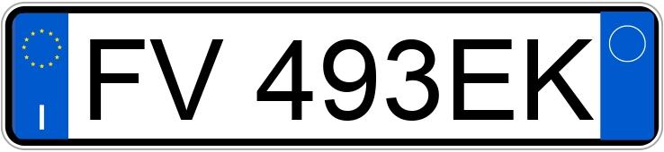 Numer rejestracyjny FV493EK posiada VOLKSWAGEN Golf 7a serie