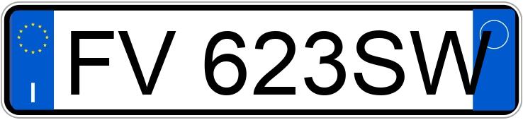 Numer rejestracyjny FV623SW posiada FORD Focus 4a serie