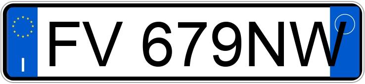 Numer rejestracyjny FV679NW posiada BMW Serie 1