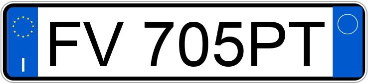 Numer rejestracyjny FV705PT posiada BMW Serie 3