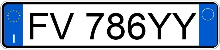 Numer rejestracyjny FV786YY posiada FIAT Panda 3a serie