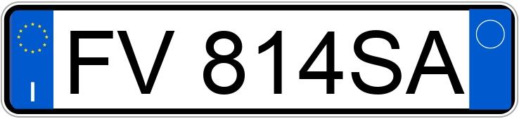 Numer rejestracyjny FV814SA posiada FIAT 500