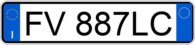 Numer rejestracyjny FV887LC posiada VOLKSWAGEN Golf 5a serie