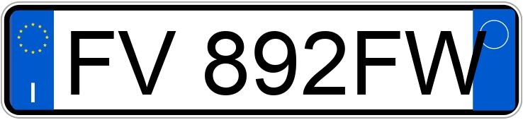 Numer rejestracyjny FV892FW posiada VOLKSWAGEN Touran 3a serie