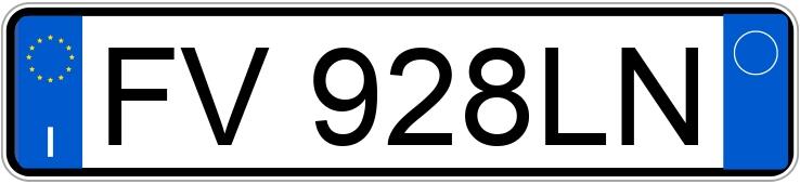 Numer rejestracyjny FV928LN posiada FIAT Tipo