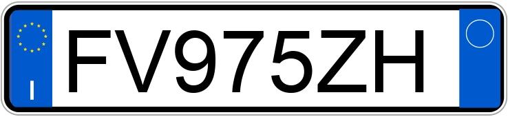 Numer rejestracyjny FV975ZH posiada FIAT Panda 3a serie