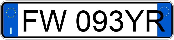 Numer rejestracyjny FW093YR posiada ALFA ROMEO Giulietta