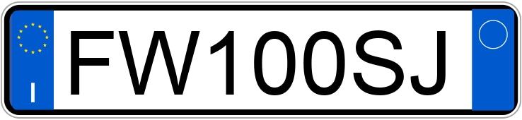 Numer rejestracyjny FW100SJ posiada BMW Serie 1 Numer rejestracyjny FW100SJ posiada BMW Serie 1