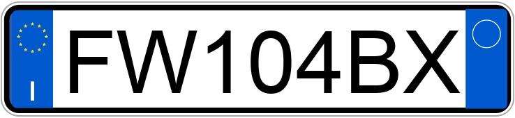 Numer rejestracyjny FW104BX posiada VOLKSWAGEN Polo 6a serie