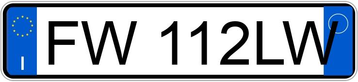 Numer rejestracyjny FW112LW posiada FIAT Panda 3a serie