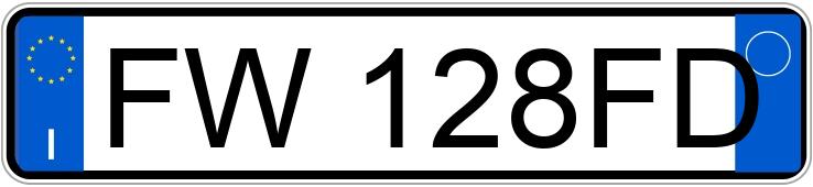 Numer rejestracyjny FW128FD posiada FORD Fiesta 7a serie