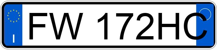 Numer rejestracyjny FW172HC posiada OPEL Astra 5a serie