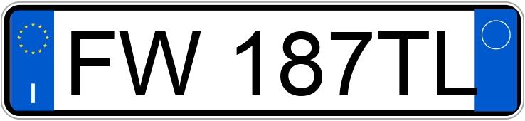 Numer rejestracyjny FW187TL posiada FIAT Panda 3a serie Numer rejestracyjny FW187TL posiada FIAT Panda 3a serie