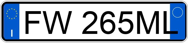 Numer rejestracyjny FW265ML posiada OPEL Corsa 5a serie