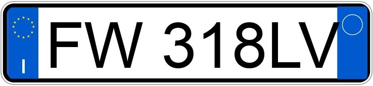 Numer rejestracyjny FW318LV posiada FIAT 500 Numer rejestracyjny FW318LV posiada FIAT 500