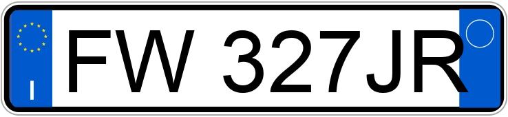 Numer rejestracyjny FW327JR posiada LANCIA Ypsilon 3a serie Numer rejestracyjny FW327JR posiada LANCIA Ypsilon 3a serie