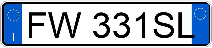 Numer rejestracyjny FW331SL posiada FORD Fiesta 7a serie