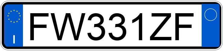 Numer rejestracyjny FW331ZF posiada LANCIA Ypsilon 3a serie