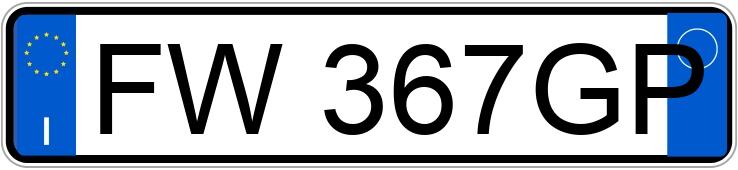 Numer rejestracyjny FW367GP posiada VOLKSWAGEN Golf 7a serie