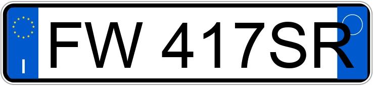 Numer rejestracyjny FW417SR posiada MINI Mini 3a serie