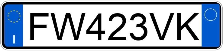 Numer rejestracyjny FW423VK posiada VOLKSWAGEN Golf 7a serie