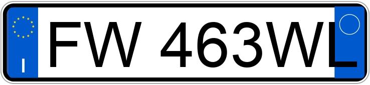 Numer rejestracyjny FW463WL posiada PORSCHE 718