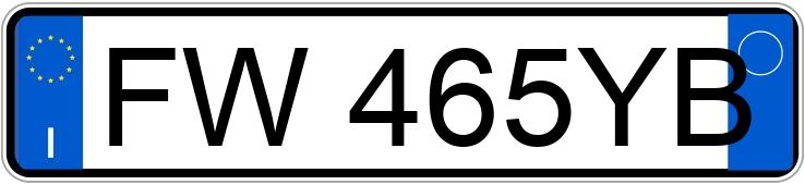 Numer rejestracyjny FW465YB posiada ALFA ROMEO Giulietta Numer rejestracyjny FW465YB posiada ALFA ROMEO Giulietta