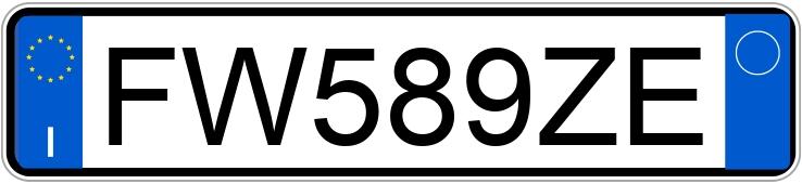 Numer rejestracyjny FW589ZE posiada VOLKSWAGEN Polo 6a serie