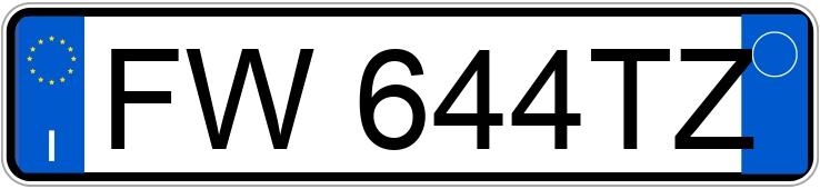 Numer rejestracyjny FW644TZ posiada FORD Fiesta 7a serie