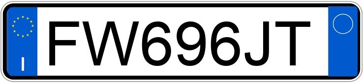 Numer rejestracyjny FW696JT posiada AUDI A1 2a serie