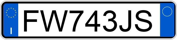 Numer rejestracyjny FW743JS posiada VOLKSWAGEN Polo 6a serie