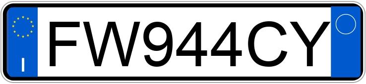 Numer rejestracyjny FW944CY posiada JAGUAR XJ