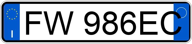 Numer rejestracyjny FW986EC posiada ALFA ROMEO Stelvio