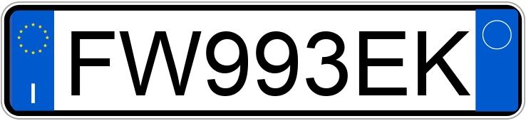Numer rejestracyjny FW993EK posiada BMW Serie 5 Numer rejestracyjny FW993EK posiada BMW Serie 5
