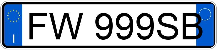 Numer rejestracyjny FW999SB posiada AUDI A3 3a serie Numer rejestracyjny FW999SB posiada AUDI A3 3a serie