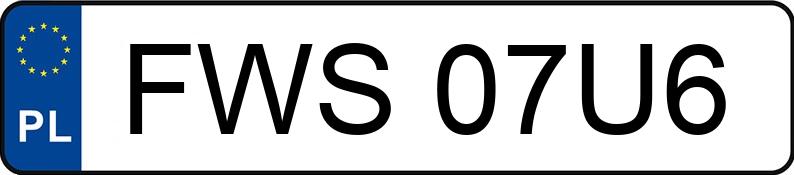 Numer rejestracyjny FWS 07U6 posiada OPEL Combo 1.6 CDTI MR`12 E5 2.2t L2H1 - FWS07U6 Numer rejestracyjny FWS 07U6 posiada OPEL Combo 1.6 CDTI MR`12 E5 2.2t L2H1 - FWS07U6