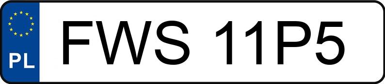 Numer rejestracyjny FWS 11P5 posiada FORD FIESTA - FWS11P5 Numer rejestracyjny FWS 11P5 posiada FORD FIESTA - FWS11P5