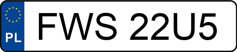Numer rejestracyjny FWS 22U5 posiada AUDI A3 - FWS22U5 Numer rejestracyjny FWS 22U5 posiada AUDI A3 - FWS22U5