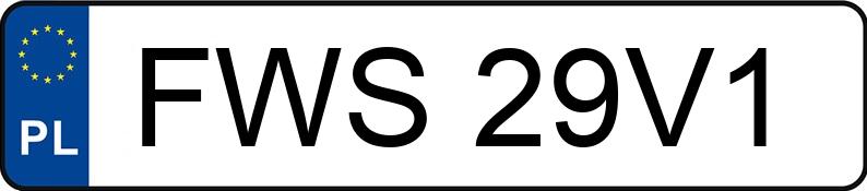 Numer rejestracyjny FWS 29V1 posiada BMW 320I - FWS29V1