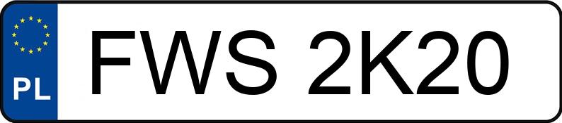 Numer rejestracyjny FWS 2K20 posiada BMW 318 - FWS2K20