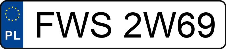 Numer rejestracyjny FWS 2W69 posiada MERCEDES-BENZ 210 2.5t 210 2.5t - FWS2W69