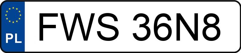 Numer rejestracyjny FWS 36N8 posiada AUDI A6 3.0 TDi MR`11 E5 4G A6 3.0 TDi MR`11 E5 4G - FWS36N8