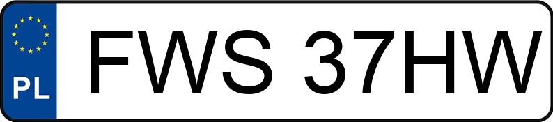 Numer rejestracyjny FWS 37HW posiada BMW 535i Kat. MR`95 E39 535i Kat. MR`95 E39 - FWS37HW