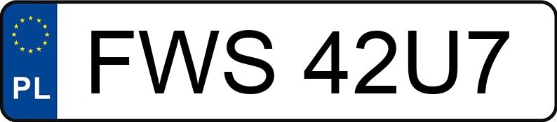 Numer rejestracyjny FWS 42U7 posiada OPEL ASTRA - FWS42U7