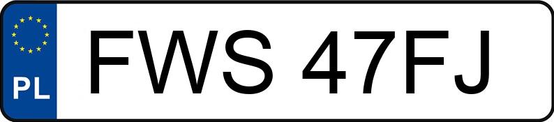 Numer rejestracyjny FWS 47FJ posiada SKODA FABIA - FWS47FJ