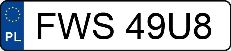 Numer rejestracyjny FWS 49U8 posiada BMW 116i MR`11 E5 F20/F21 116i MR`11 E5 F20/F21 - FWS49U8