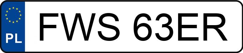 Numer rejestracyjny FWS 63ER posiada VOLVO FH - FWS63ER